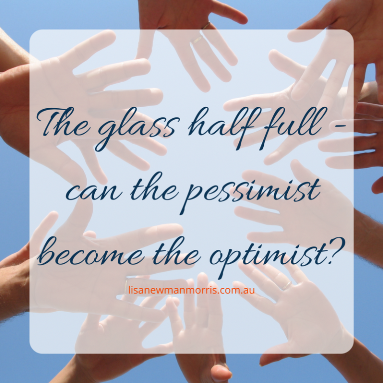 Glass Half Full -- Can The Pessimist Become The Optimist?